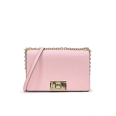 Pre-owned Furla Women Crossbody Bag  Mimi S In Light Pink Leather Shoulder Squared Luxury