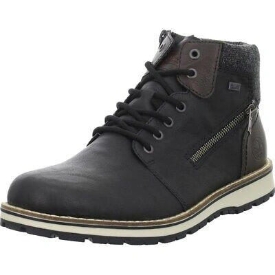 Pre-owned Rieker Shoes Universal Men  Halbstiefel Boots 3844101 Black