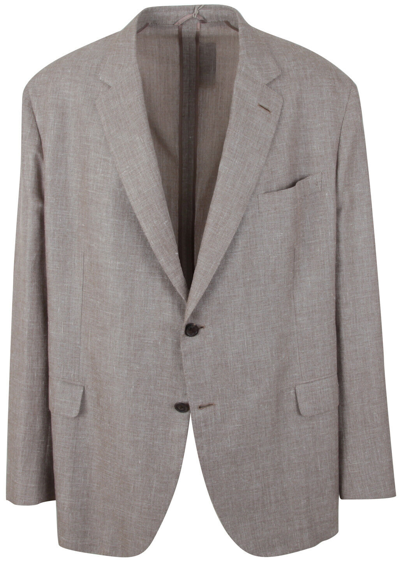 Pre-owned Brioni Men's Jacket Blazer Jackett Made Of Wool, Linen & Silk Size 4xl Uk 50