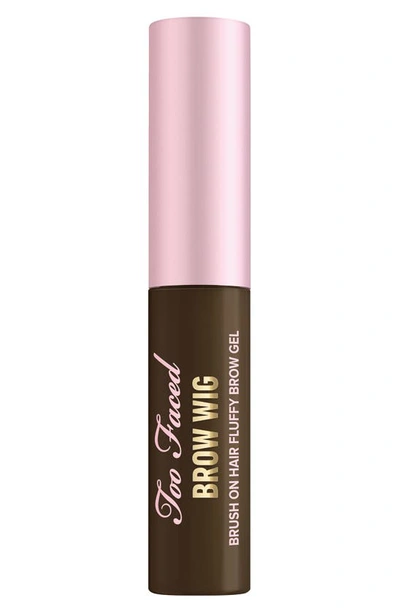 Too Faced Brow Wig Brush On Eyebrow Gel Espresso 0.19 oz / 5.5 ml In Espresso