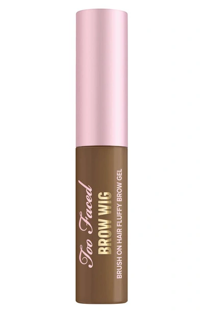 Too Faced Brow Wig Brush On Eyebrow Gel Soft Brown 0.19 oz / 5.5 ml In Soft Brown