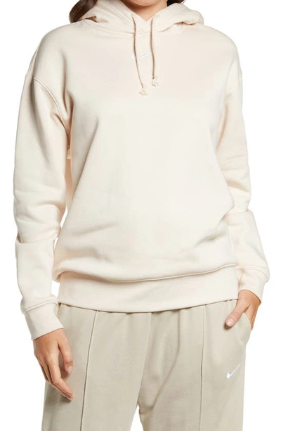 Nike Sportswear Collection Essentials Oversize Hoodie In Pearl White/ White