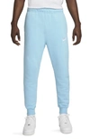 Nike Club Pocket Fleece Joggers In Blue Chill/ White