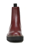 Sam Edelman Laguna Waterproof Lug Sole Chelsea Boot In Deep Bordeaux/ Black