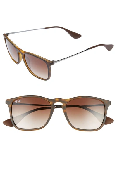 Ray Ban Youngster 54mm Square Keyhole Sunglasses In Brown