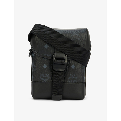 Mcm Portuna Faux-leather Cross-body Bag In Black