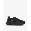 Steve Madden Possession Chunky-soled Mesh And Faux-leather Trainers In Black