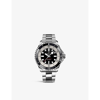 BREITLING BREITLING MENS BLACK A17376211B1A1 SUPEROCEAN STAINLESS-STEEL AUTOMATIC WATCH,59673607
