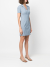 Jacquemus La Robe Tangelo Stretch-wool Midi Dress In Light Blue