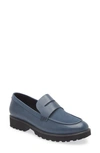 Cole Haan Newburg Lug Loafer In Dark Denim