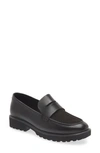 Cole Haan Newburg Lug Loafer In Black