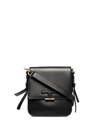 Tod's T-buckle Leather Messenger Bag In Black