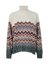 MISSONI MISSONI WOMEN'S MULTICOLOR OTHER MATERIALS SWEATER,DS22WN0FBK017OMULTICOLOR M