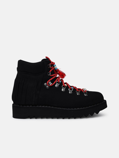 Alanui Roccia Black Leather Boots