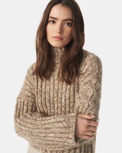 Iro Netty Rib-knit Sweater In Beige Multico