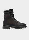 Sorel Lennox Waterproof Combat Winter Boots In Jet Black