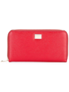 DOLCE E GABBANA DOLCE E GABBANA WOMEN'S  RED LEATHER WALLET