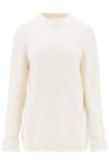 Maison Margiela Pilling Effect Knit Sweater In White