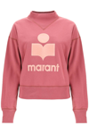 Isabel Marant Étoile Isabel Marant Etoile Moby Sweatshirt With Flocked Logo In Pink