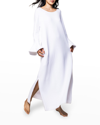 PETITE PLUME OPHELIA TEXTURED FLARE-SLEEVE NIGHTGOWN