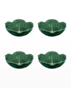 Bordallo Pinheiro Cabbage Cereal Bowl 4-piece Set
