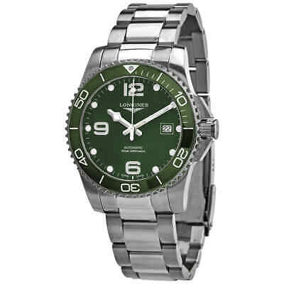 Pre-owned Longines Hydroconquest Automatic Green Dial Men's Watch L37814066