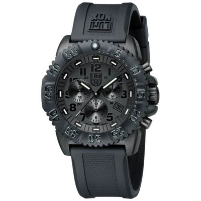 Pre-owned Luminox Men's Watch Navy Seal Colormark Chronograph 3080 Black Strap 3081.bo