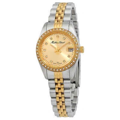 Pre-owned Mathey-tissot Mathy Iv Champagne Dial Ladies Watch D709bdqi