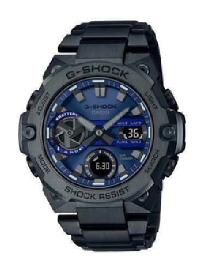 Pre-owned Casio Gst-b400bd-1a2jf G-shock G-steel Carbon Core Bluetooth Solar Men`s Watch