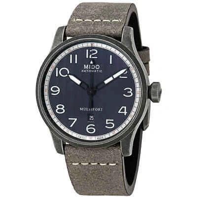 Pre-owned Mido Multifort Automatic Navy Dial Men's Watch M032.607.36.050.00