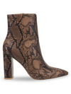 FRENCH CONNECTION WOMEN'S TORI SNAKESKIN EMBOSSED BOOTS
