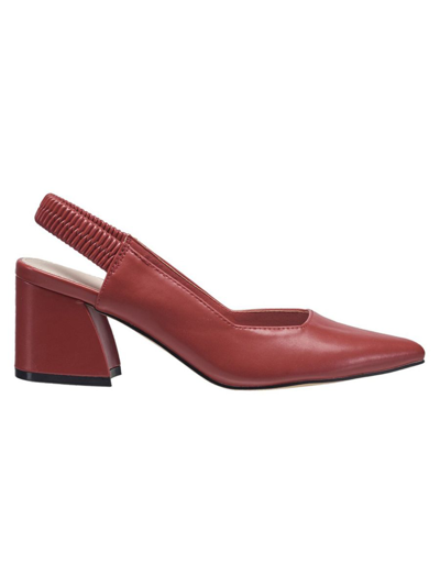 French Connection Women's Moderno Slingback Heel Pumps In Bright Red