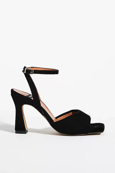 Angel Alarcon Puffy Ankle-strap Heels In Black