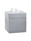 Labrazel Conda Tissue Box Cover In Satin Silver