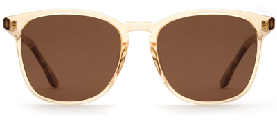 Krewe Blake Square Polarized Sunglasses In Brown