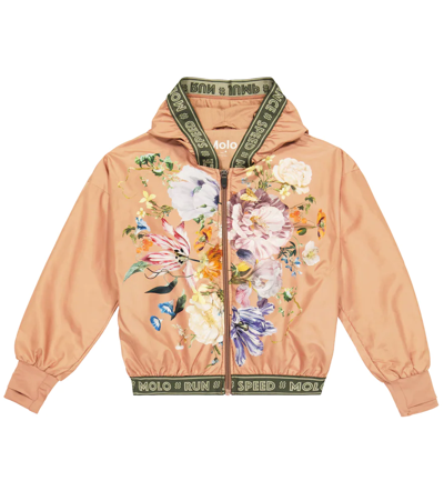 Molo Kids' Ophelia Floral-print Jacket In Vertical Botanical