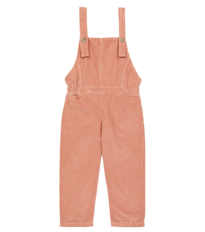 The New Society Kids' Zoe Corduroy Cotton Overalls In Petal