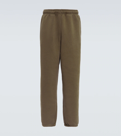 Acne Studios Cotton-blend Jersey Sweatpants In Brown