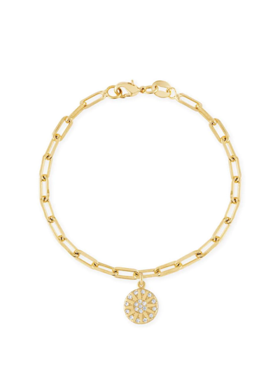 Alexa Leigh Women's 18k Gold-filled & Crystal Charm Chain Bracelet