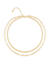 Alexa Leigh Double Down 18k Gold-filled Layered Necklace