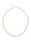 NICKHO REY WOMEN'S CARRIE 14K-YELLOW-GOLD VERMEIL & CRYSTAL CURB-CHAIN NECKLACE