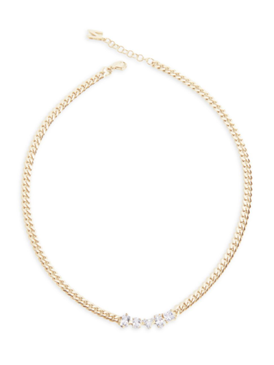 Nickho Rey Women's Carrie 14k-yellow-gold Vermeil & Crystal Curb-chain Necklace