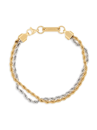 Darkai Essentials Dabla Two-tone 18k-gold-plated Rope Bracelet