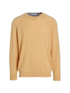 Brunello Cucinelli Cashmere Crewneck Sweater In Light Camel