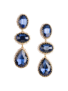 Deepa Gurnani Women's Hadlee Goldtone & Crystal Drop Earrings In Sapphire