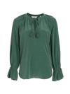 Joie Cecarina Silk Blouse In Posy Green