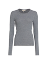Rag & Bone Essential Rib Long-sleeve Top In Heather Grey