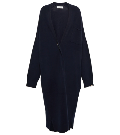 Extreme Cashmere N°61 Koto Cashmere-blend Cardigan In Navy