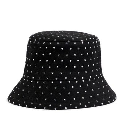 Ruslan Baginskiy Embellished Wool Bucket Hat In Black