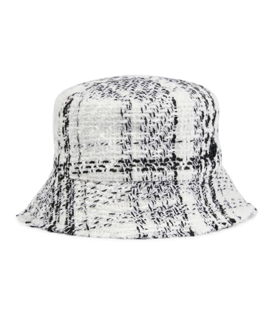 Ruslan Baginskiy Embroidered-logo Check Cotton Bucket Hat In Black